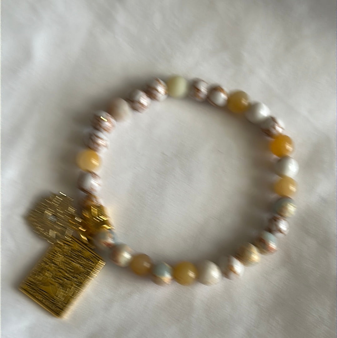 Prosperity & Growth Bracelet with Gold Charms