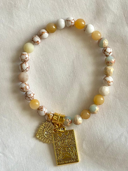 Prosperity & Growth Bracelet with Gold Charms